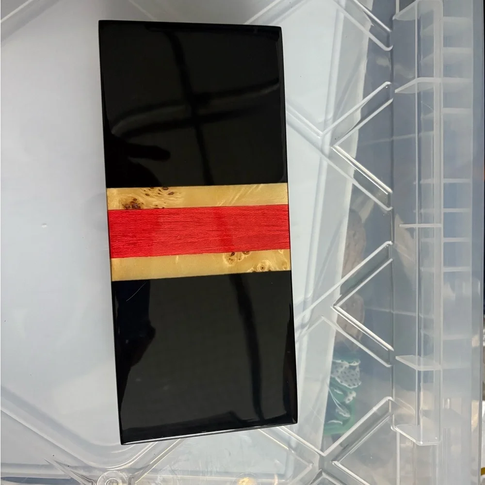 Black and Red Lacquer Pencil Box